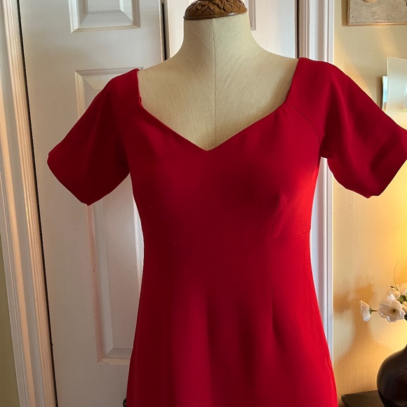 Cinq a Sept Glamourous Red Dress - Picture 3 of 4